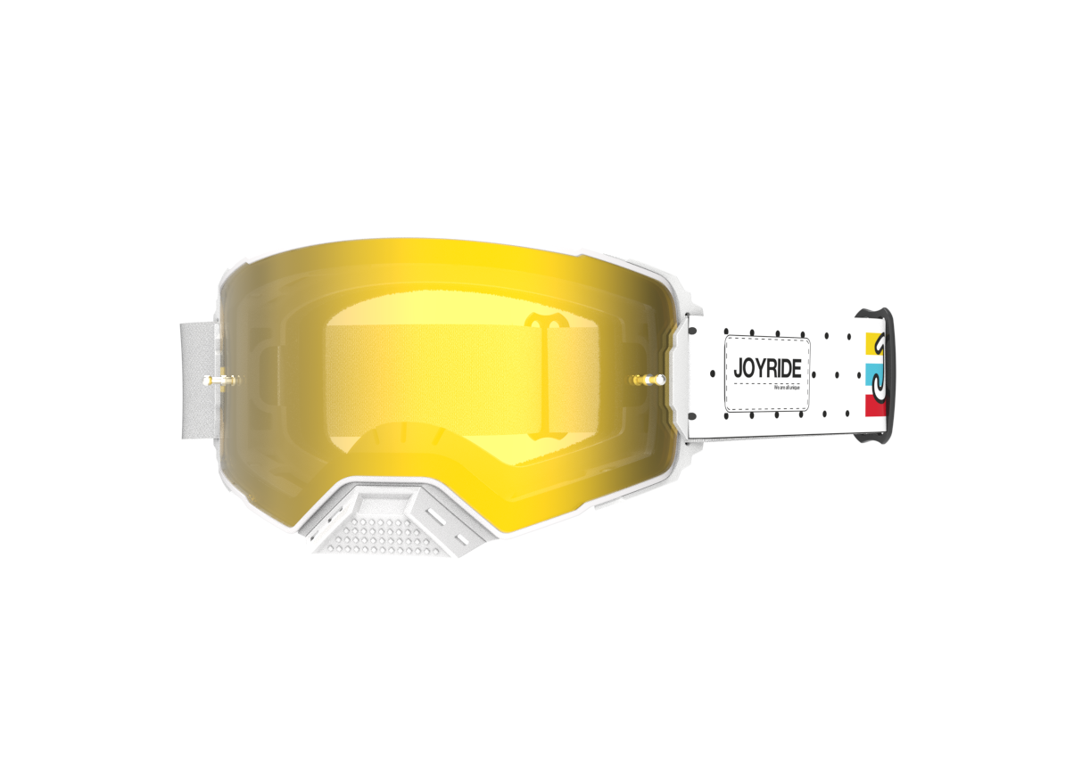 Joyride Overview Goggle - White (Gold Lens)